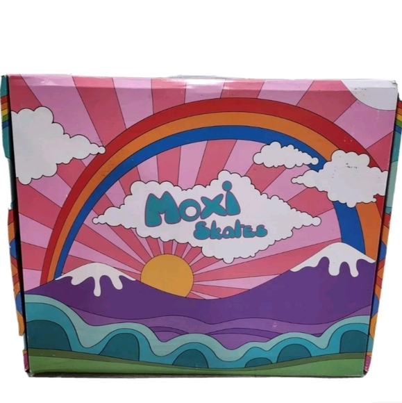 Moxie black rainbow rider sz 8 roller skate bnwot worn once try them out derby - Picture 3 of 10